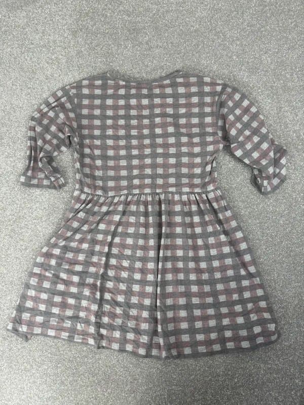 Topshop Topshop Grey Check A Line Dress UK 6 | Casual Babydoll Dress
