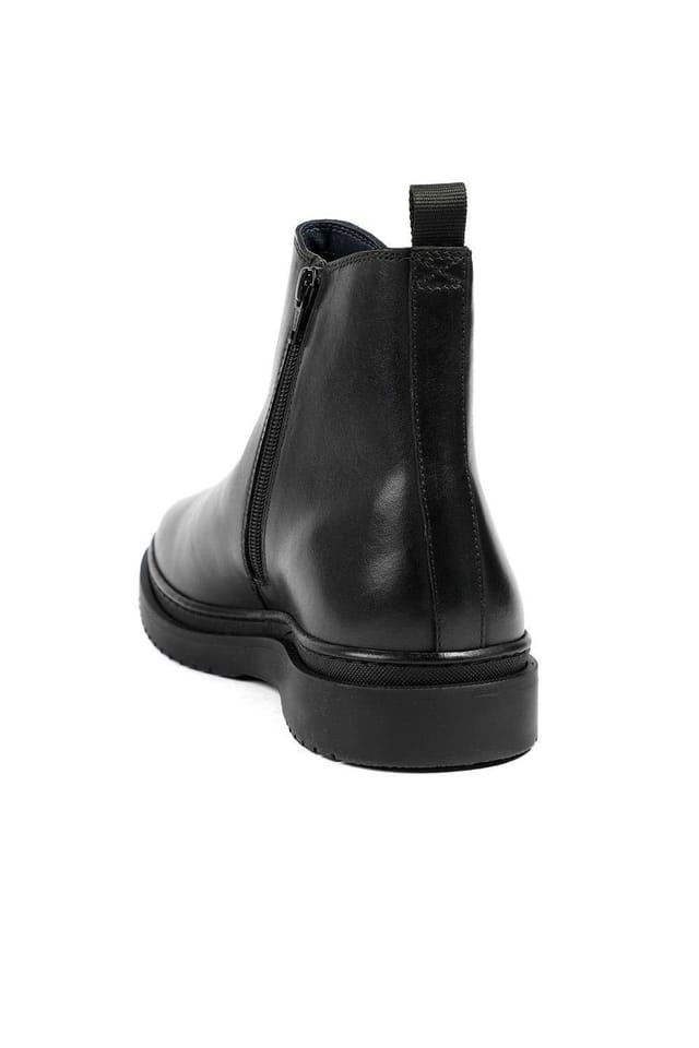 Jones Bootmaker Jones Bootmaker Men's Gregory Warm Lined Leather Chelsea Boots in Black - 3