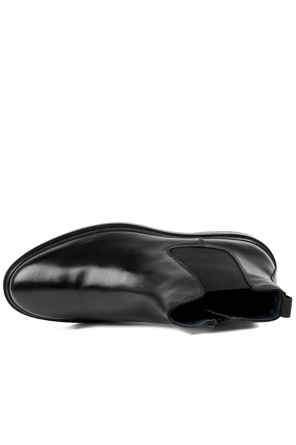 Jones Bootmaker Jones Bootmaker Men's Gregory Warm Lined Leather Chelsea Boots in Black - 4