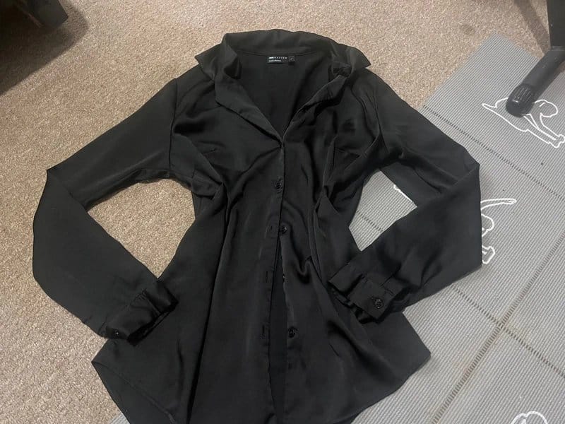 ASOS Black Silk Blouse
