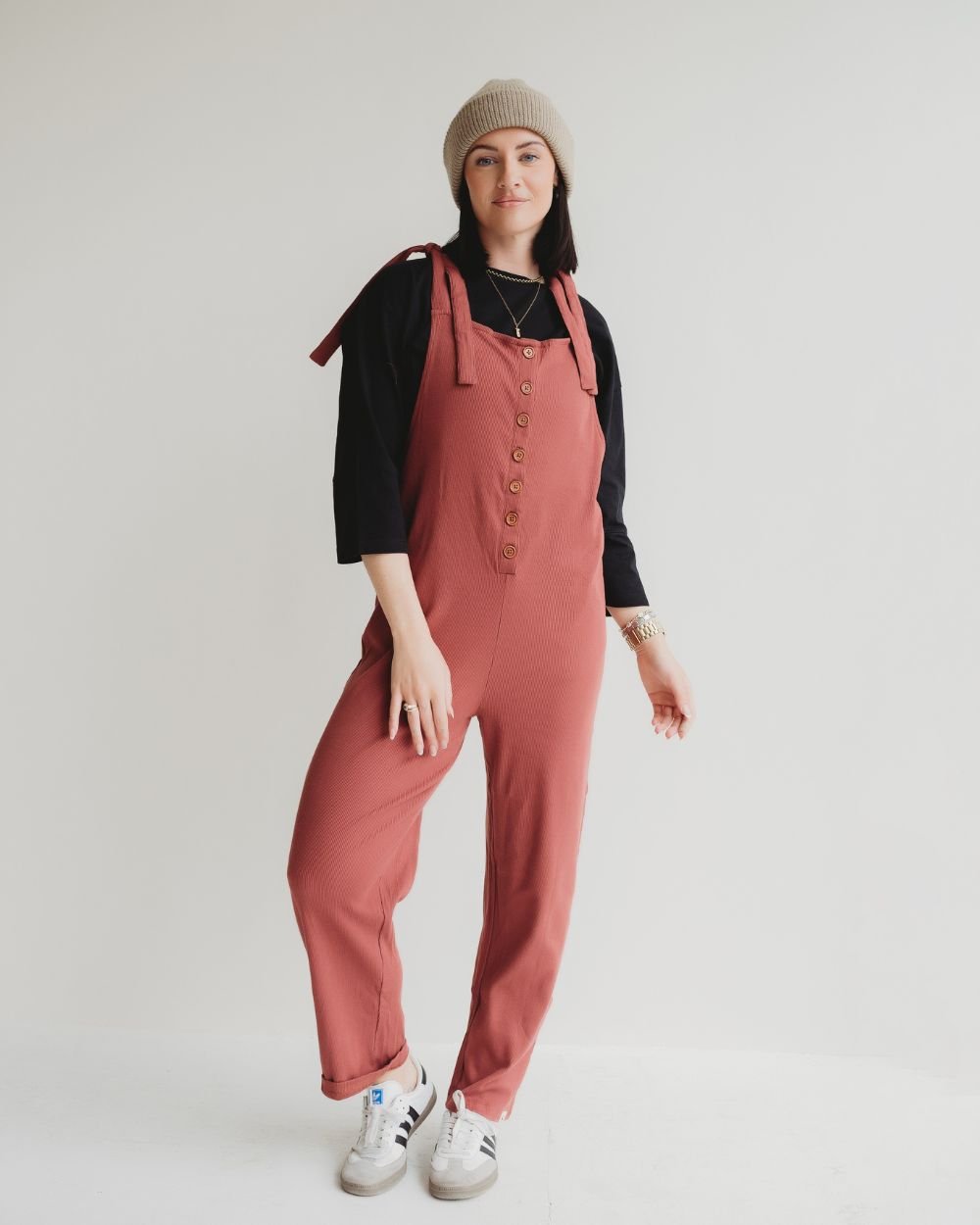 Turtledove London Turtledove London Women's Erin Red Dungarees - 2