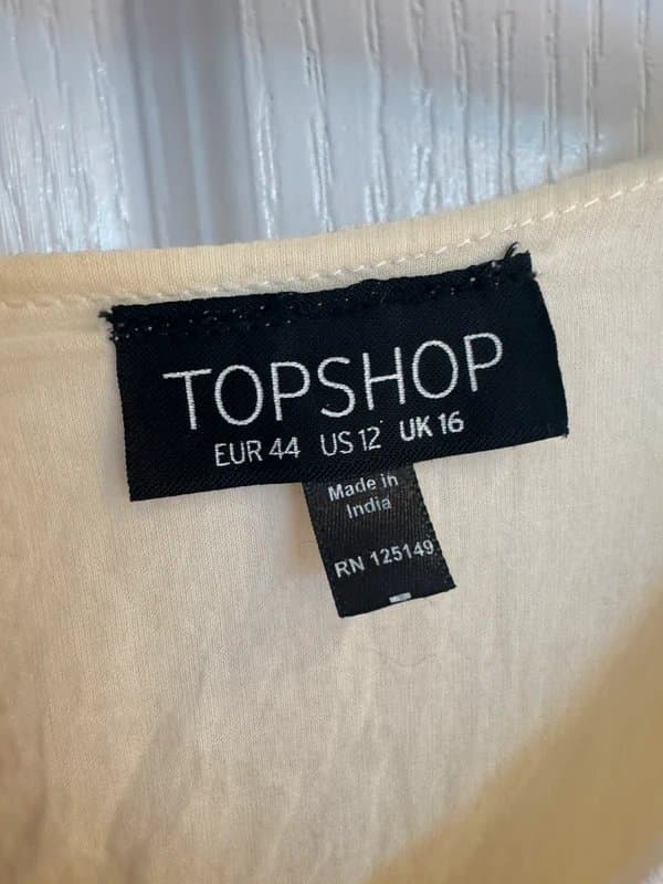 Topshop Cream topshop dress