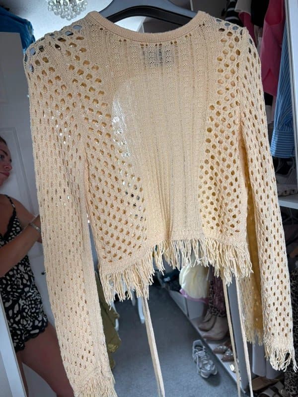 ASOS Design Lemon crochet top