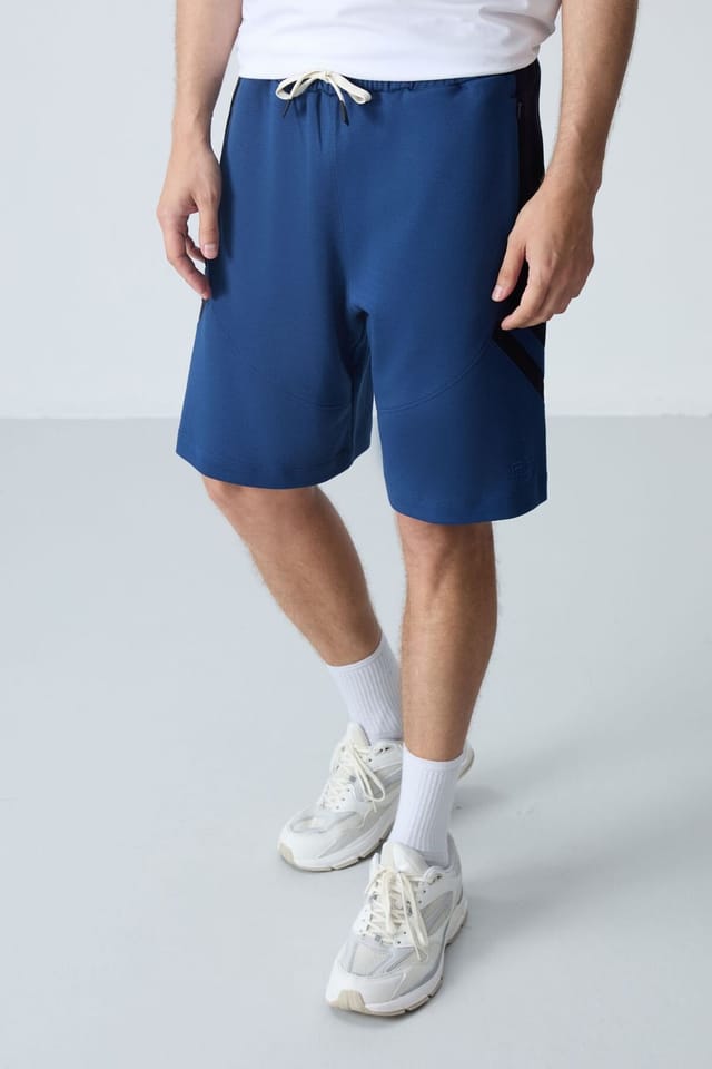 Tommy Life Tommy Life Men's Fleece Sweat Shorts in Dark Blue - 2