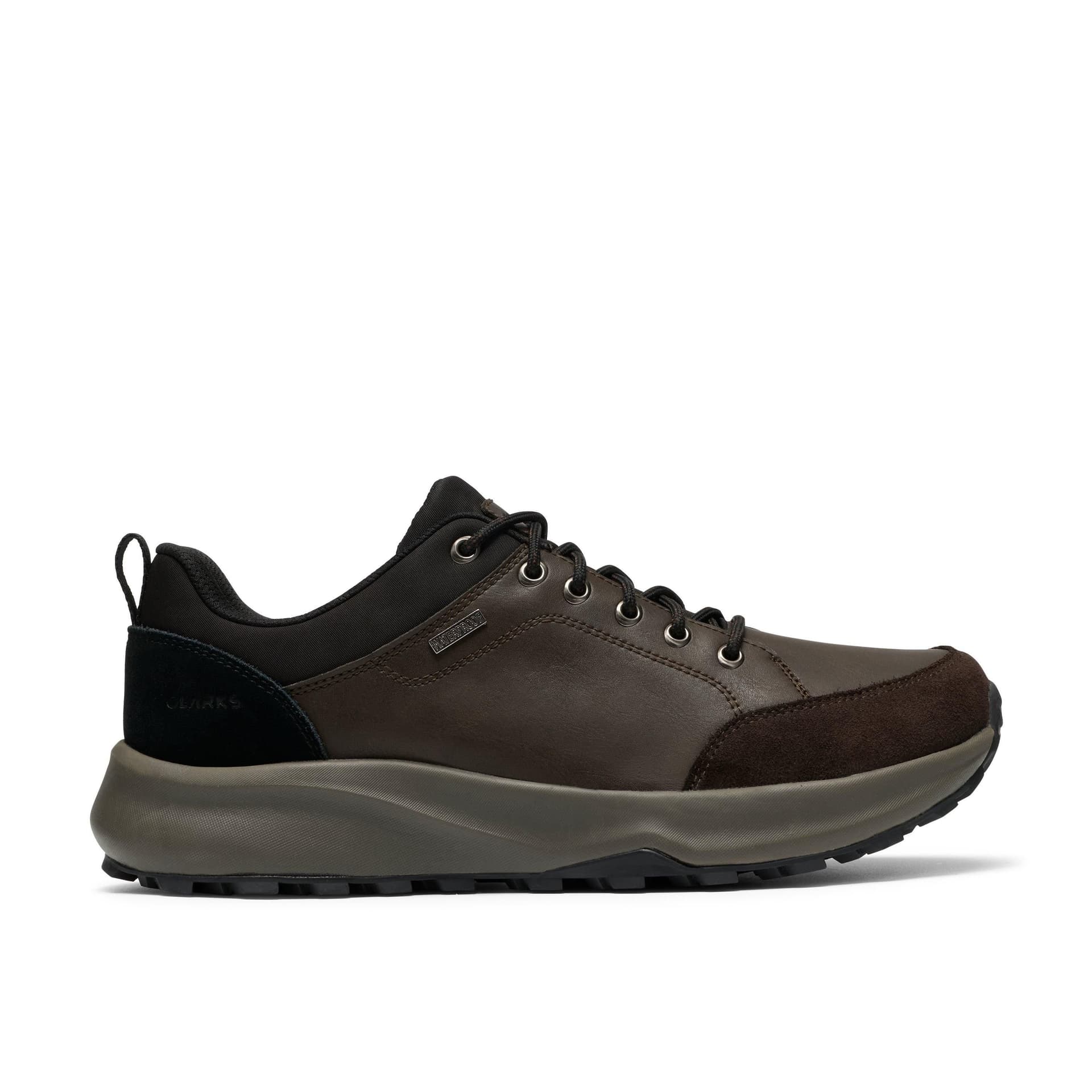 Clarks Clarks Men's Pelmo Lace WP Dark Brown Lace Up, Walking