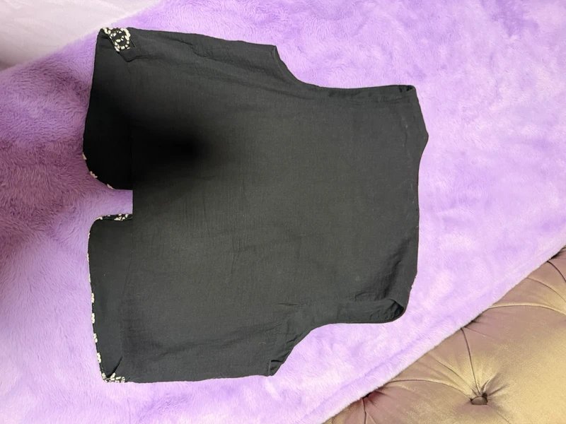 New Look Black embroidered waistcoat - 1