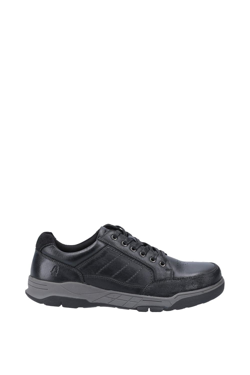 Hush Puppies Hush Puppies Men's 'Finley' Smooth Leather Lace Shoes in Black - 4