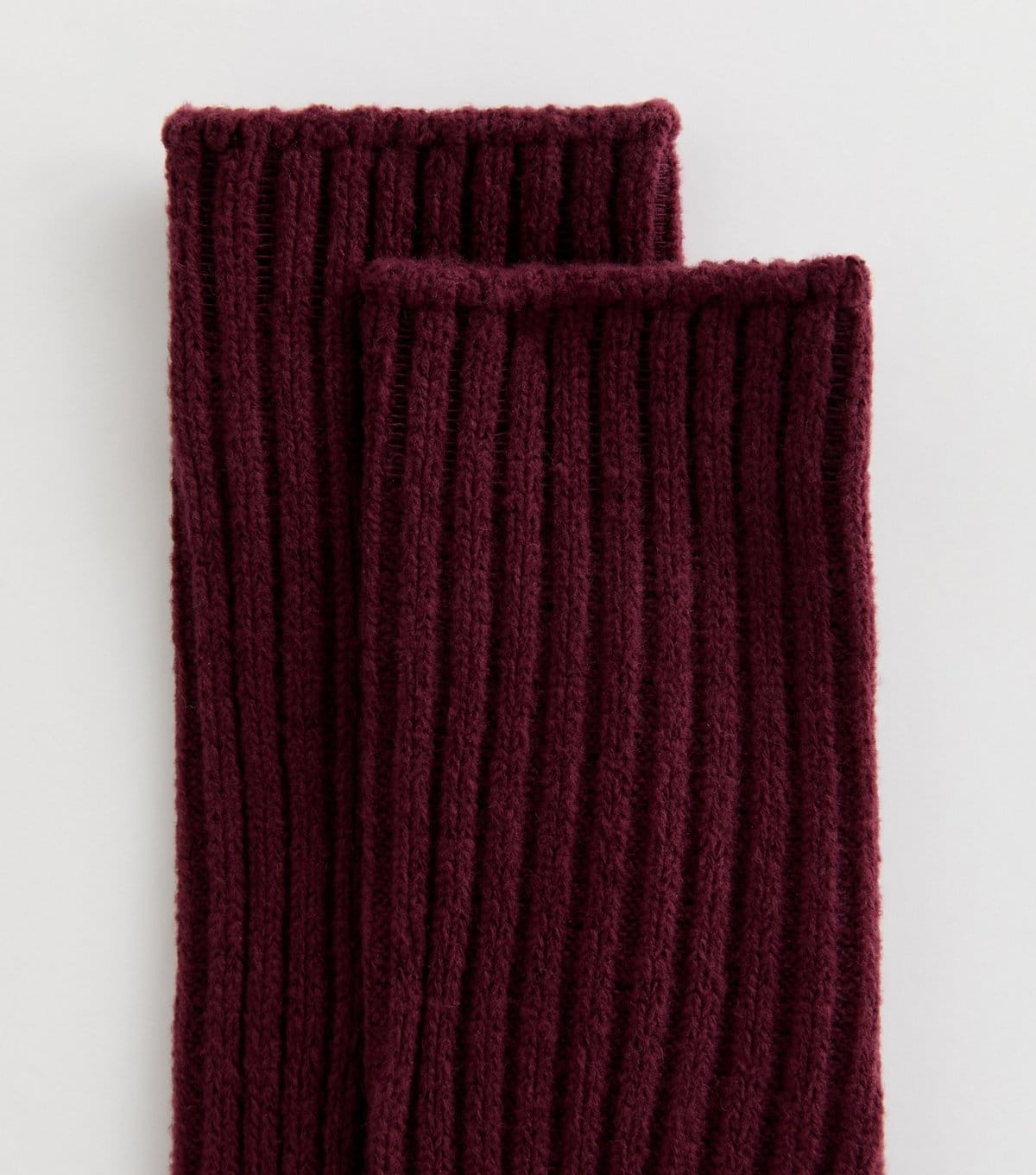 New Look Women's Burgundy Ribbed Lounge Socks New Look - 2