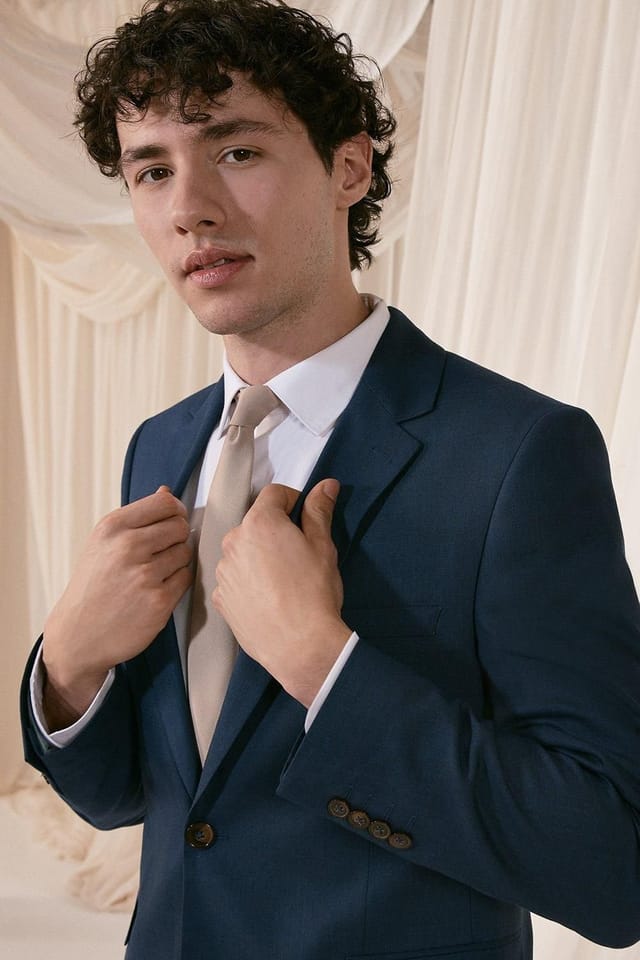 Burton Burton Men's Champagne Slim Tie - 2