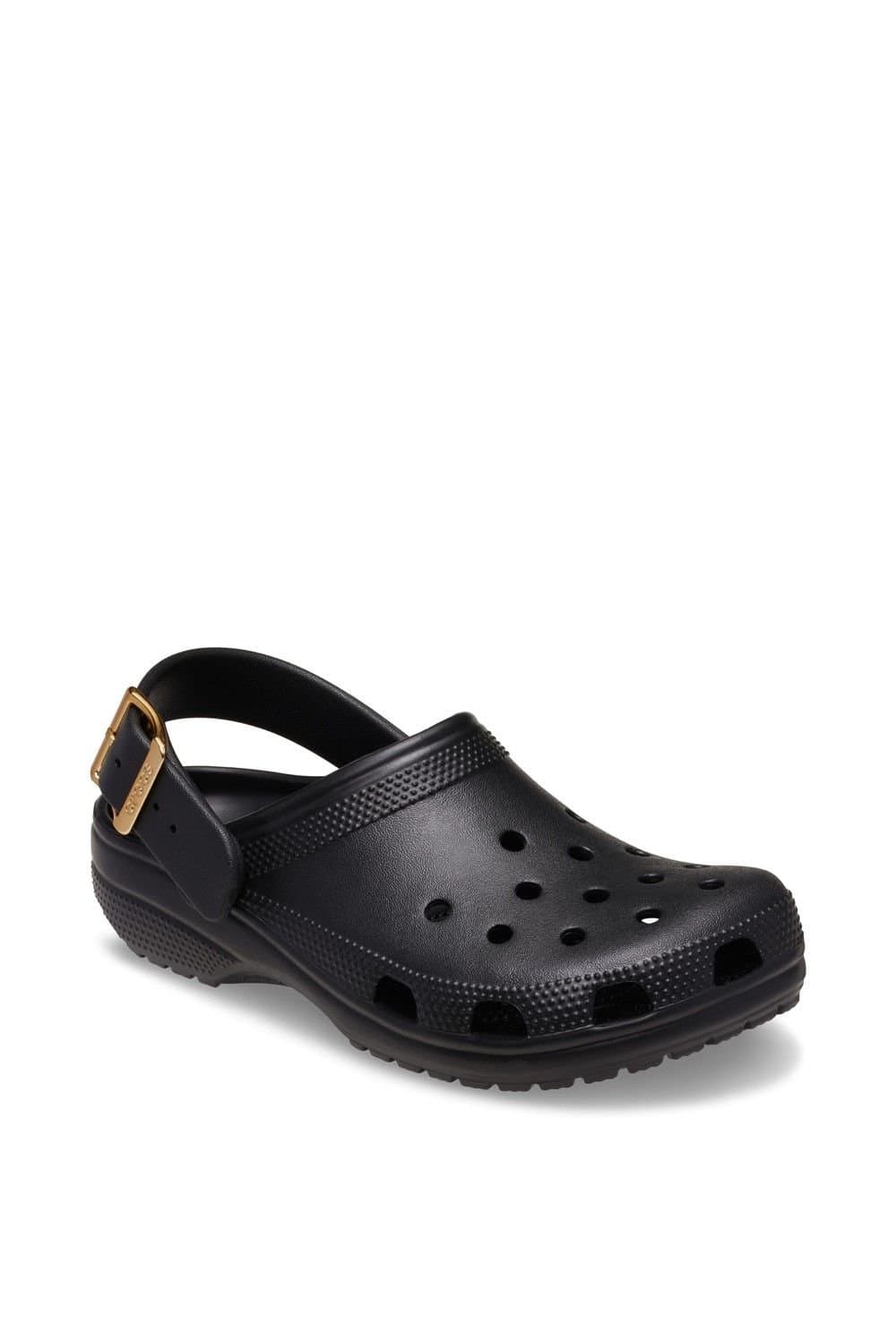 Crocs Crocs Women's Classic Metallic Buckle Clog in Black