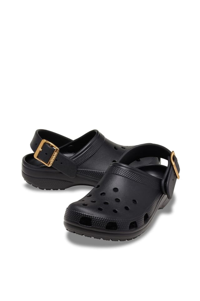 Crocs Crocs Women's Classic Metallic Buckle Clog in Black - 3