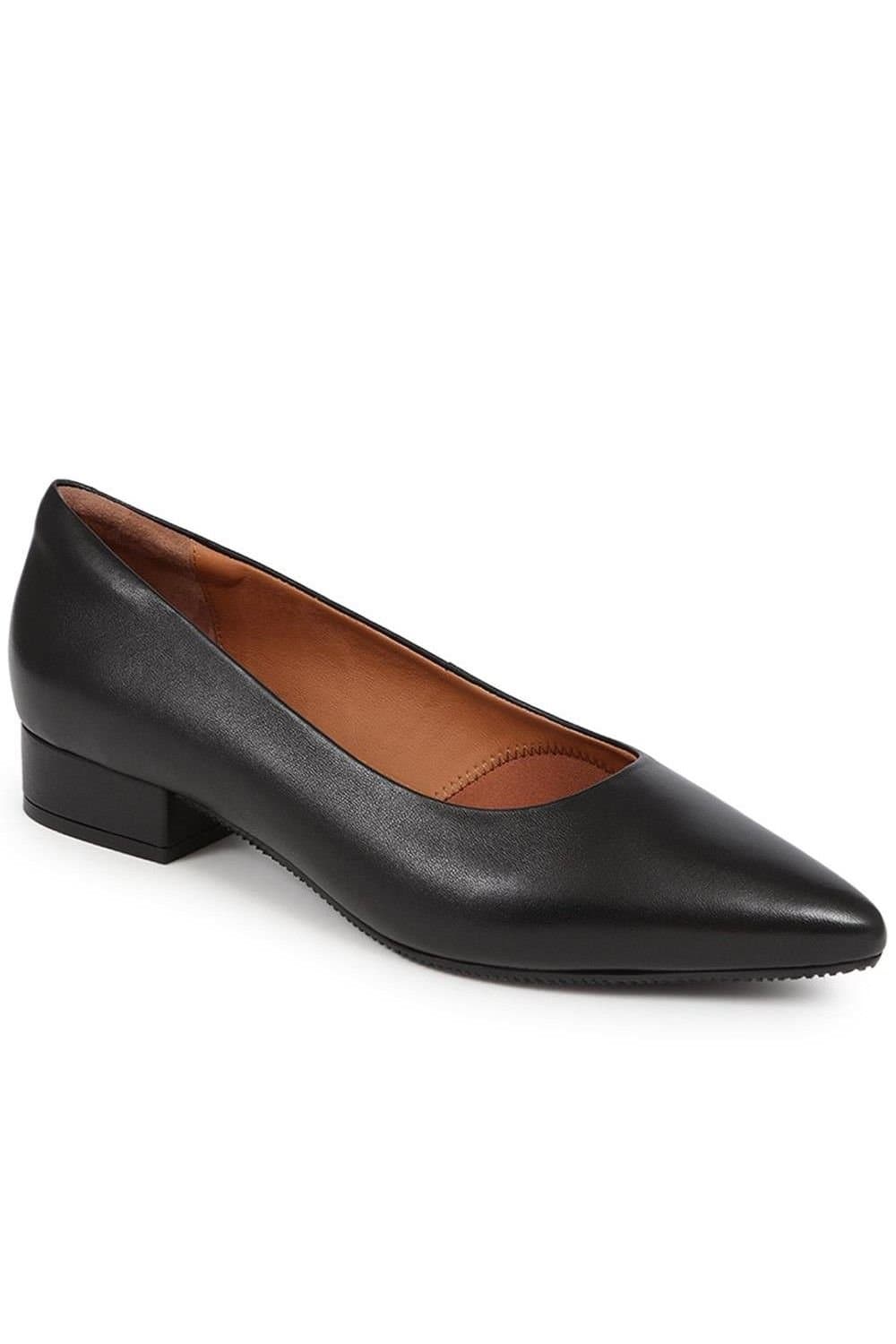 Jones Bootmaker Jones Bootmaker Black Leather Court Shoes
