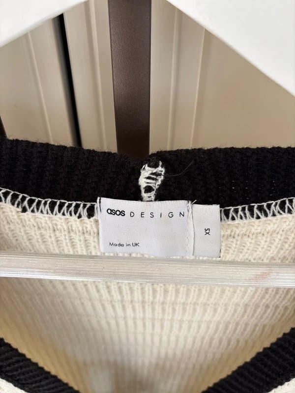 ASOS Textured tie front knitted waistcoat