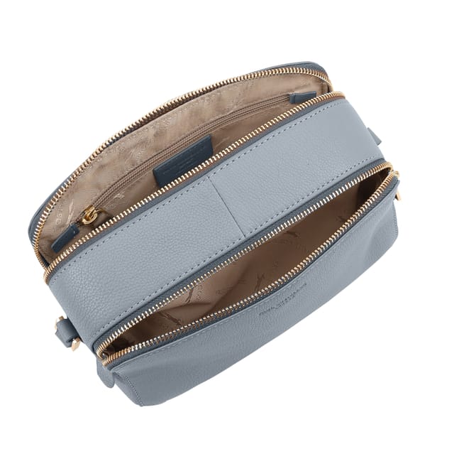 Paul Costelloe Paul Costelloe Women's Mantaro Leather Cross Body Bag in Light Blue - 3