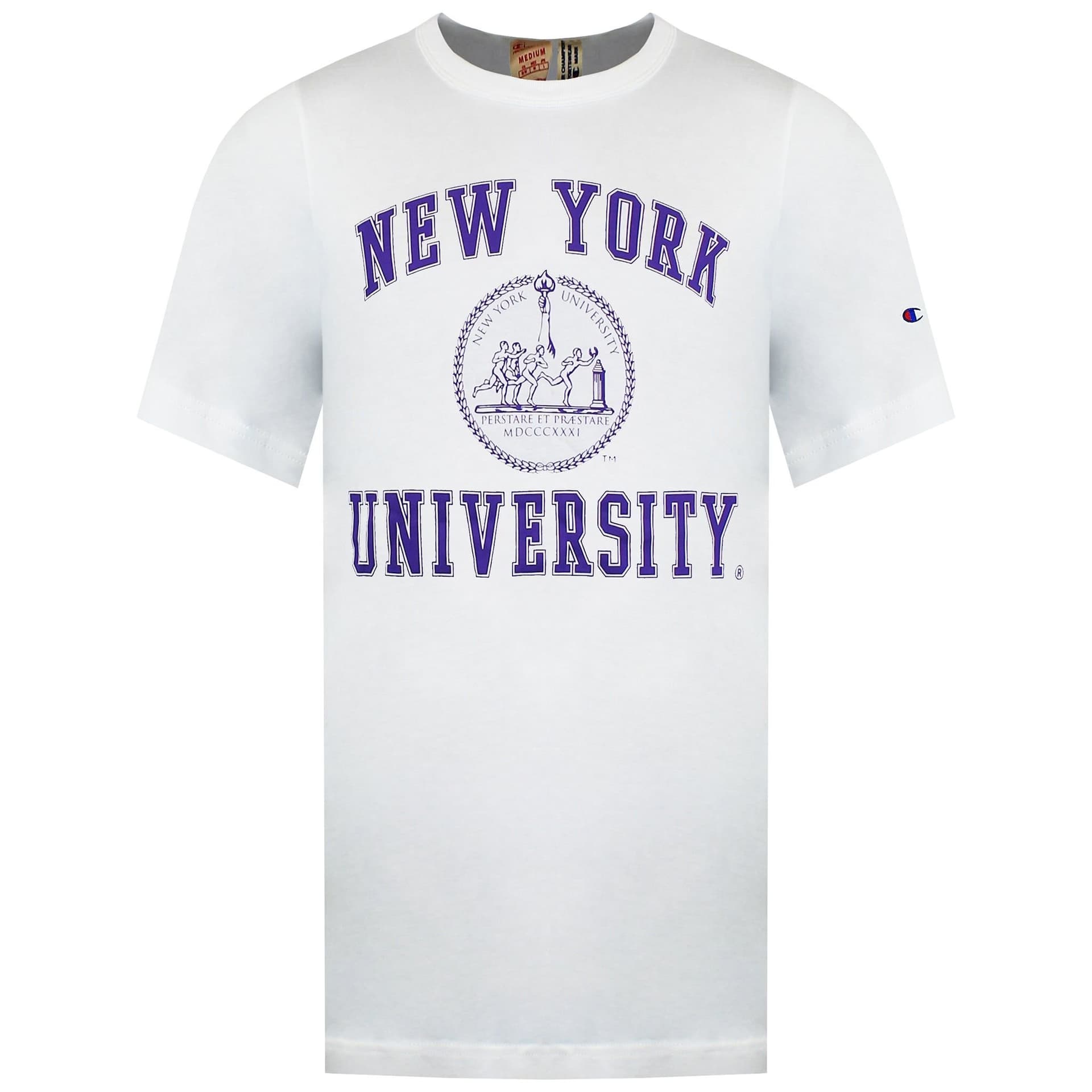 Champion Champion Men's New York University White T-Shirt