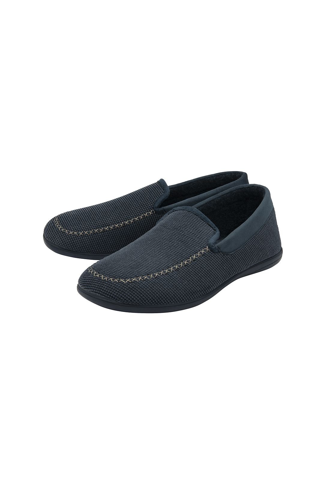 Lotus Lotus Men's 'Francisco' Textile Full Shoe Slippers in Navy - 2