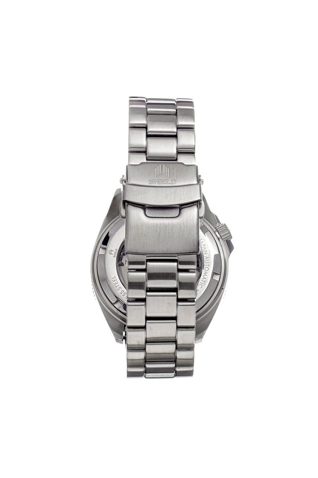 Shield Shield Men's Atlantic Abalone Bracelet Watch with Date in Silver - 2