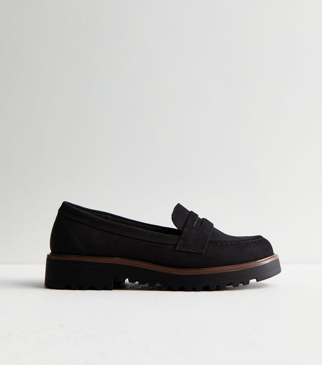 New Look Women's Black Suedette Chunky Loafers New Look - 3