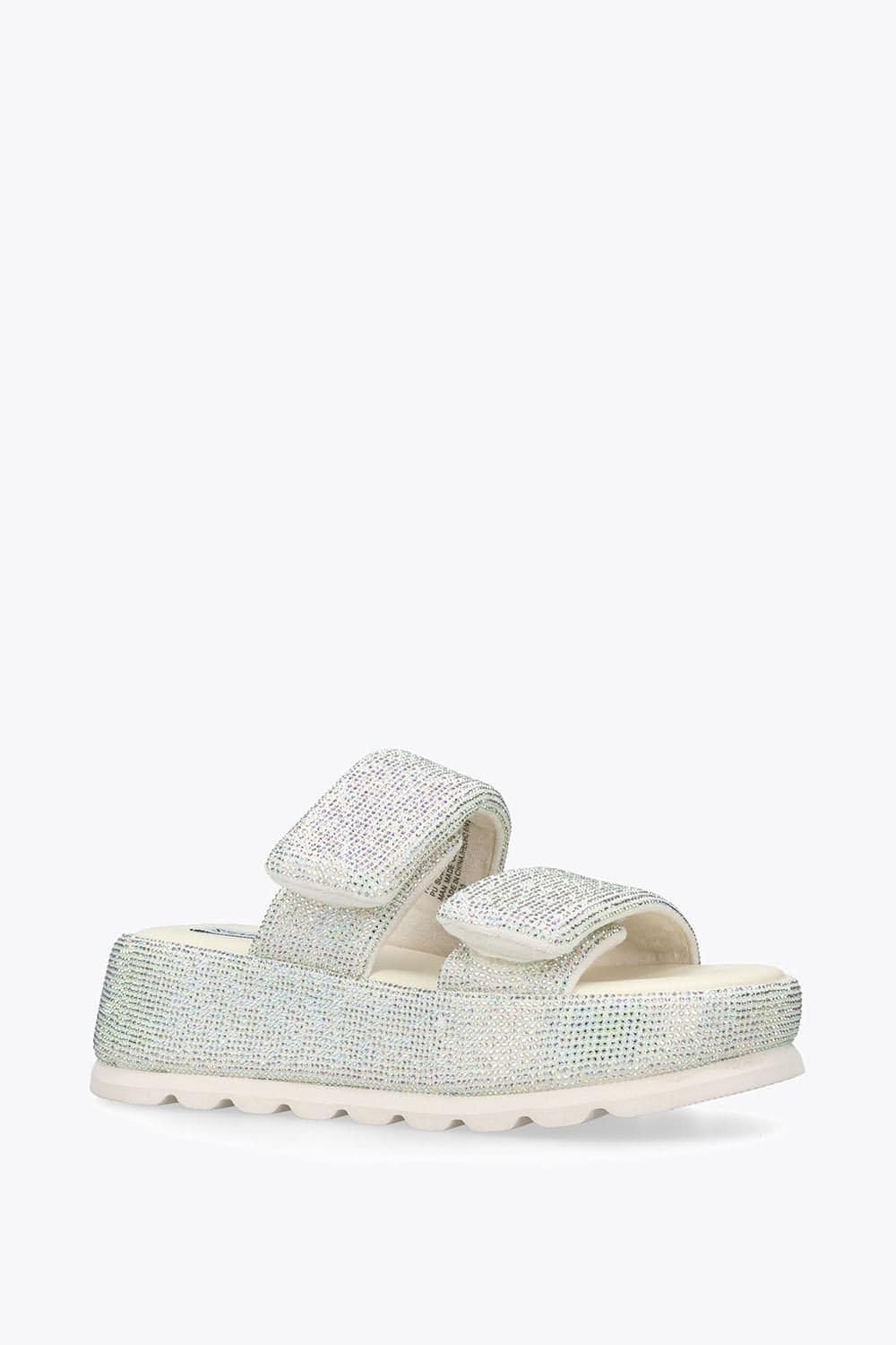 Steve Madden STEVE MADDEN Women's 'Tokiyo Metallic' Sandals in Silver - 4