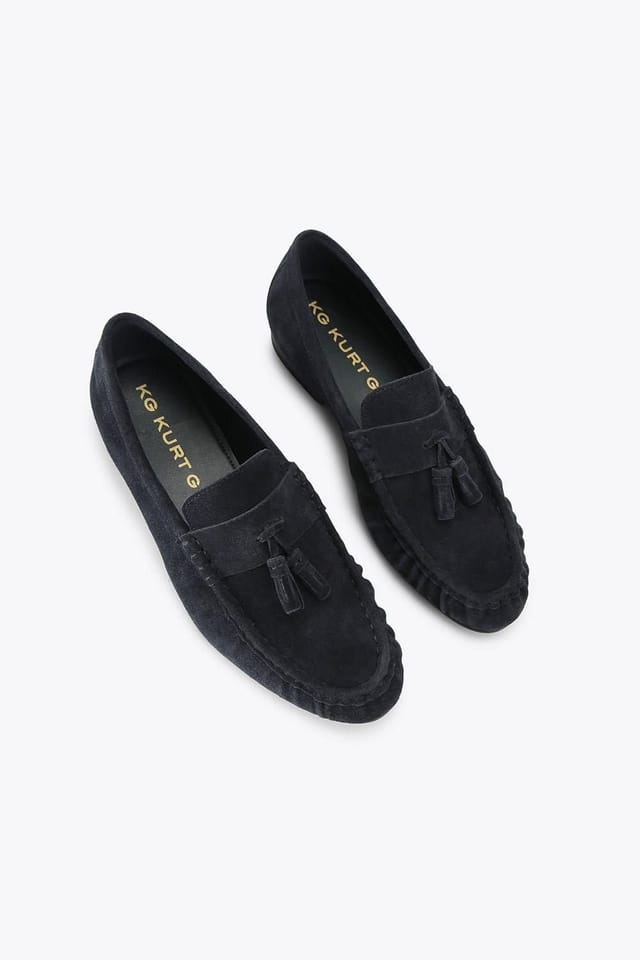 KG Kurt Geiger KG Kurt Geiger Men's 'Frankie' Suede Shoes in Navy - 2