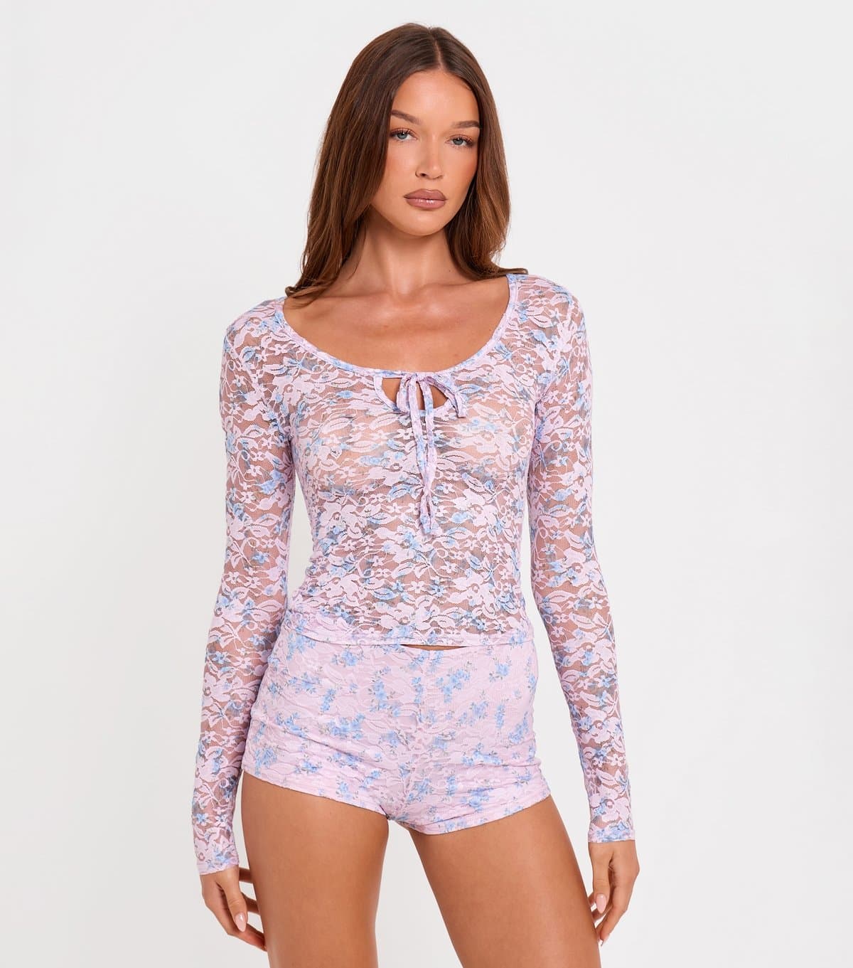 Public Desire Women's Floral Lace Micro Shorts Public Desire New Look