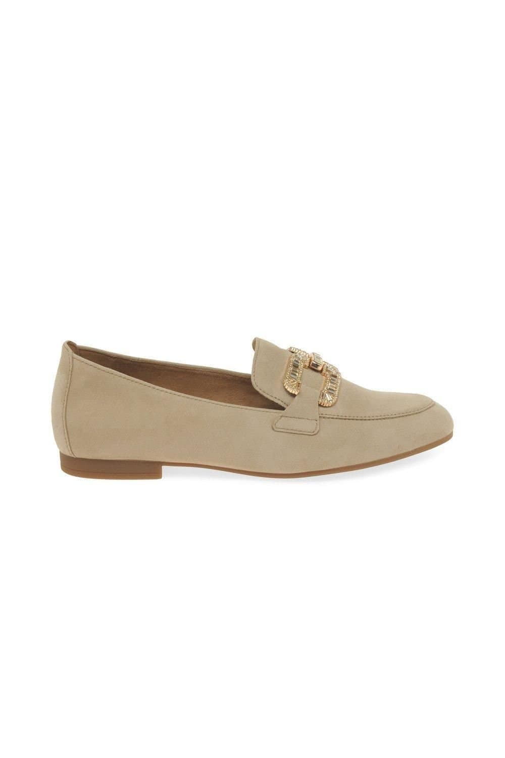 Gabor Gabor Camel Suede Loafers for Women