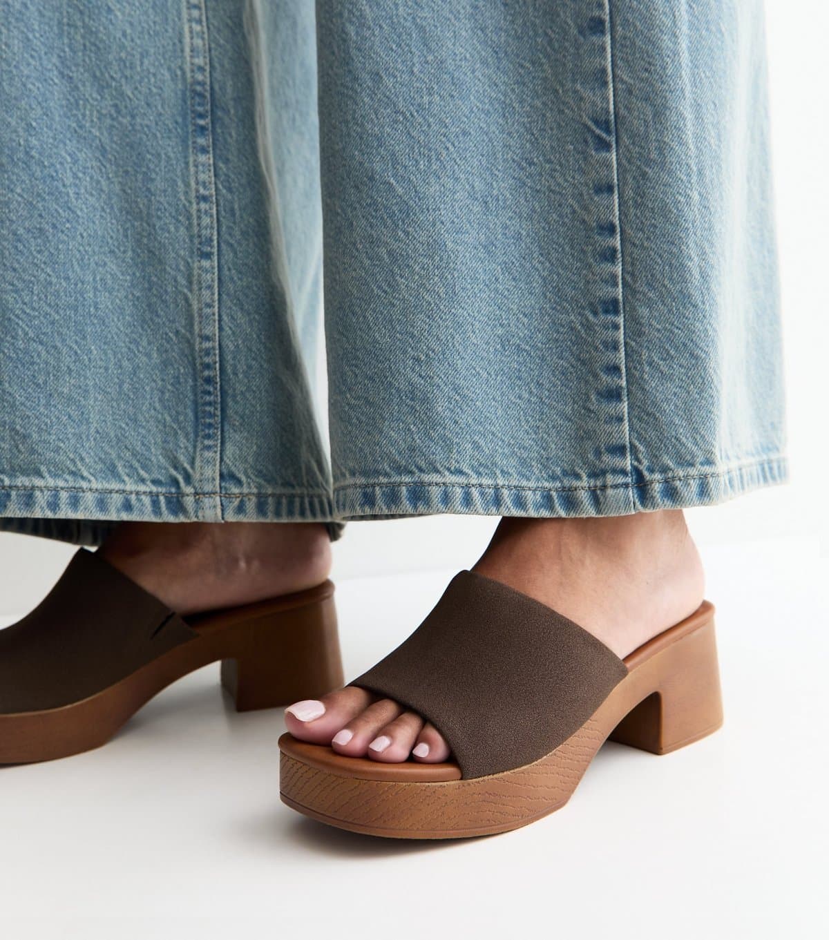 New Look Women's Brown Clog Mule Sandals New Look