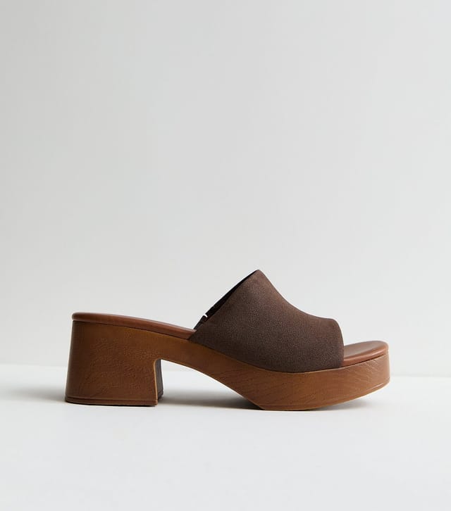 New Look Women's Brown Clog Mule Sandals New Look - 2
