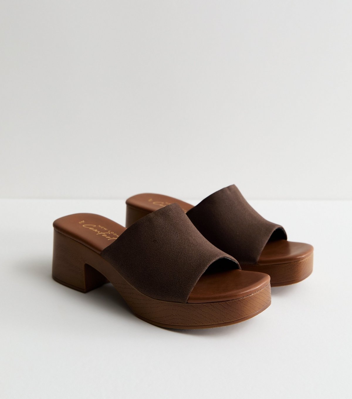 New Look Women's Brown Clog Mule Sandals New Look - 4