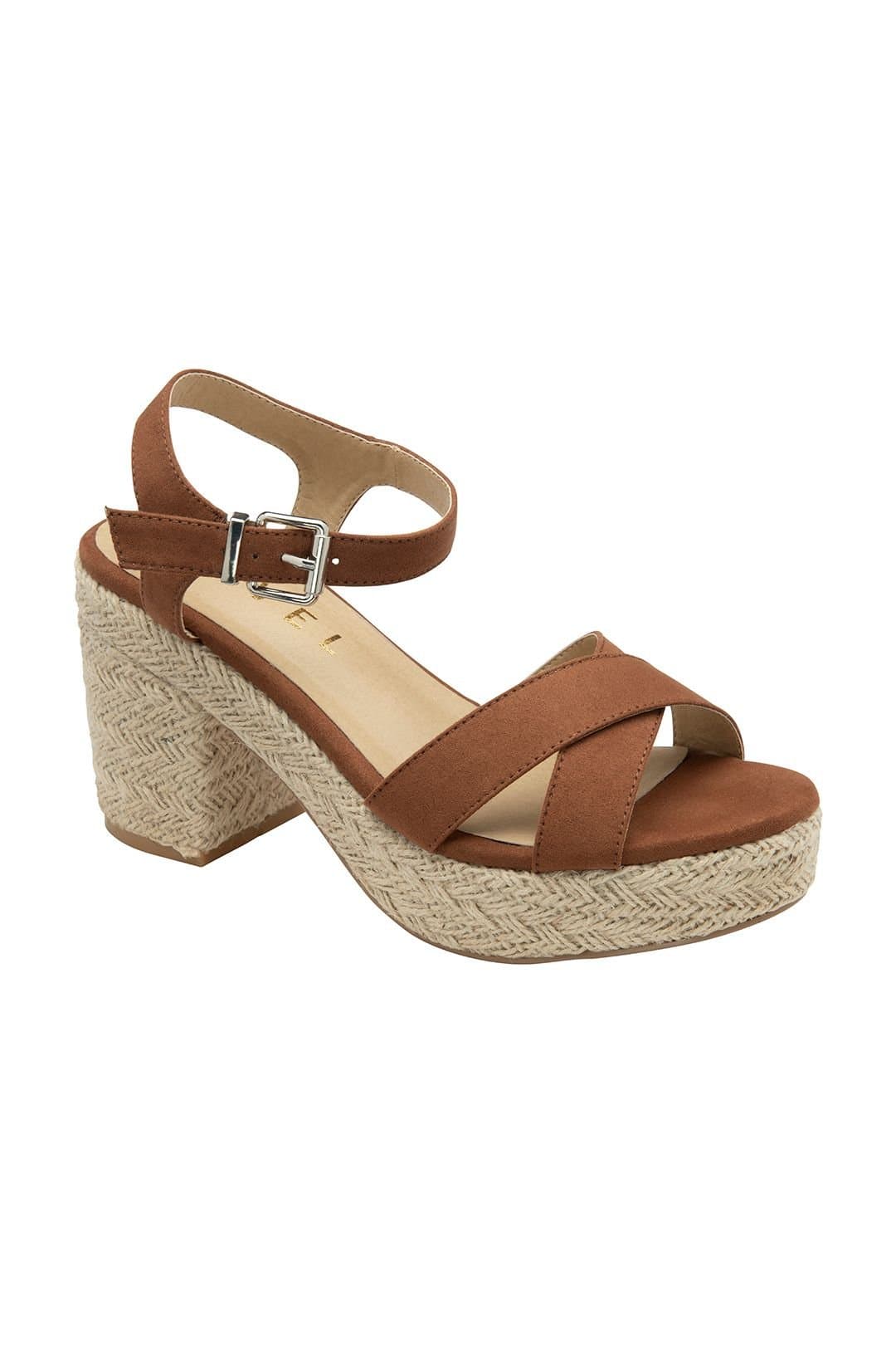 Ravel Ravel Women's 'Marston' Open-Toe Block-Heel Sandals in Tan
