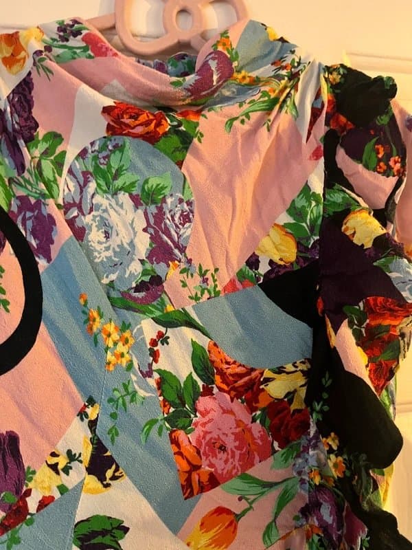 Topshop Topshop floral cowl backless dress