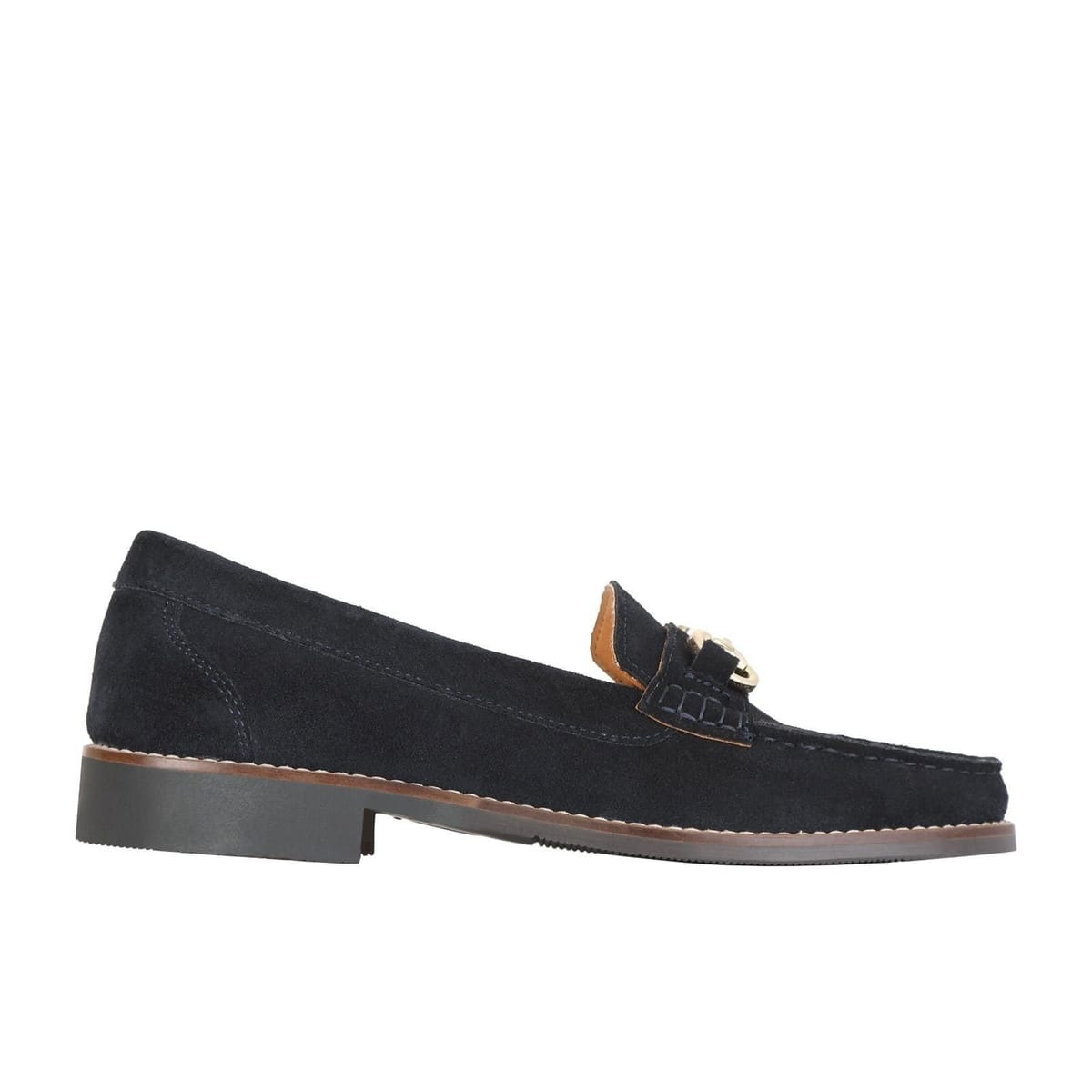 Moretta Moretta Women's Rosa Suede Loafers in Navy - 1