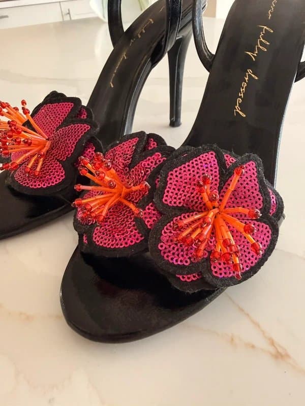 Never Fully Dressed Never Fully Dressed Flower Sling backs