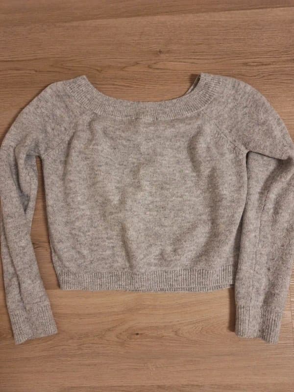 New Look Grey V-Neck Sweater