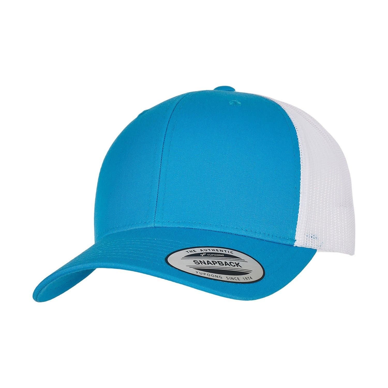 Classic Classic Men's Retro Two Tone Trucker Cap in Turquoise