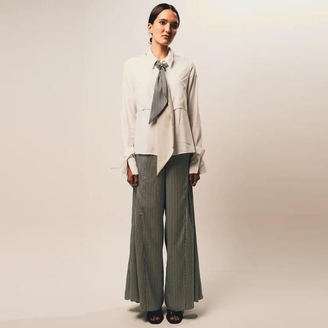 Out Of Sync Out Of Sync Women's Neck tie in Light Grey - 2