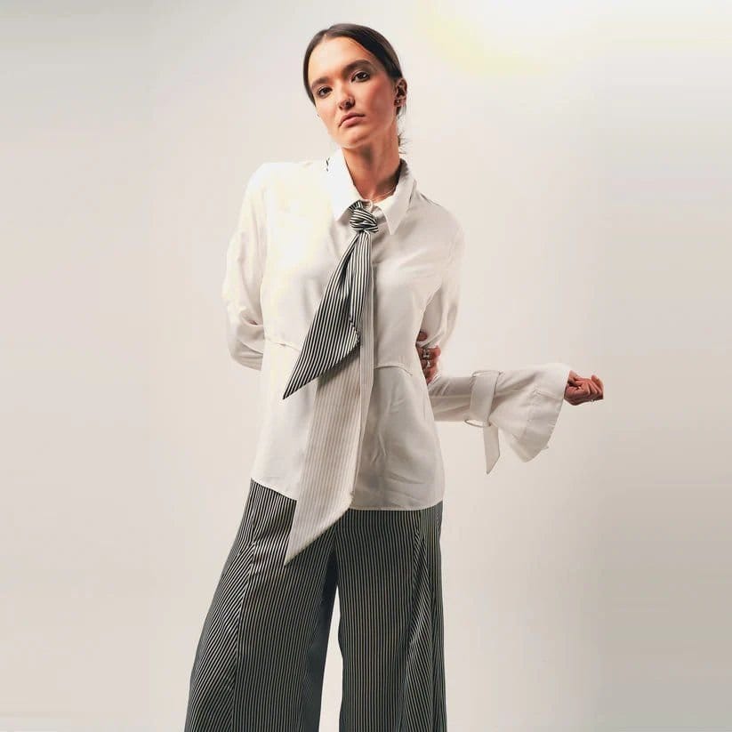 Out Of Sync Out Of Sync Women's Neck tie in Light Grey - 4