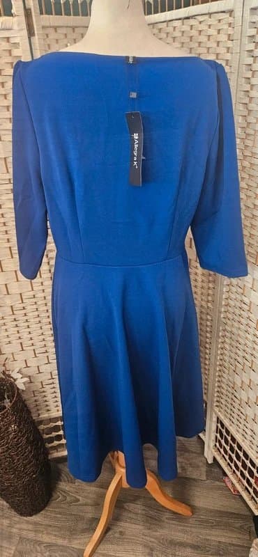 Allegra K Allegra K Royal blue Fit & flare dress medium