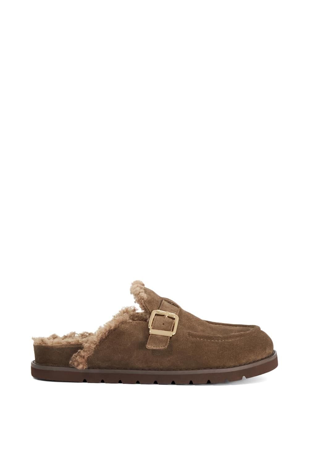 Dune London Dune London Women's 'Gogetter' Suede Mules in Brown