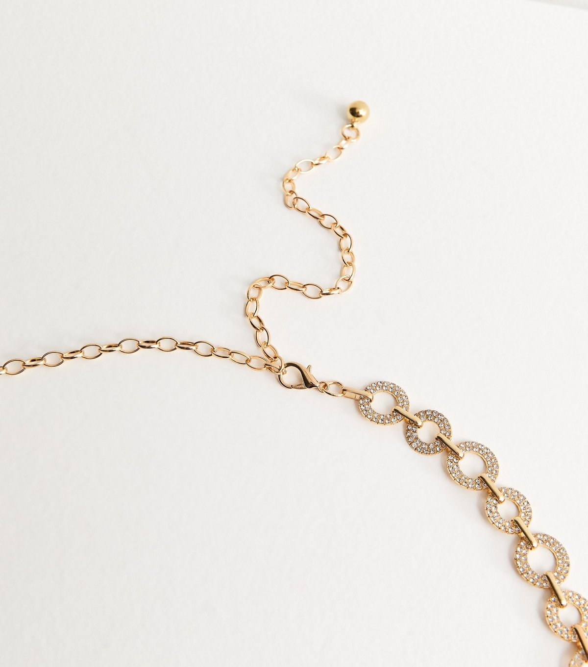 New Look Gold Tone Diamante Chain Belt New Look - 3