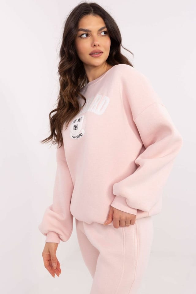 Love Lace Love Lace Women's Insulated Cotton Polyester Casual Sweatshirt Style 206381 in Pink - 2