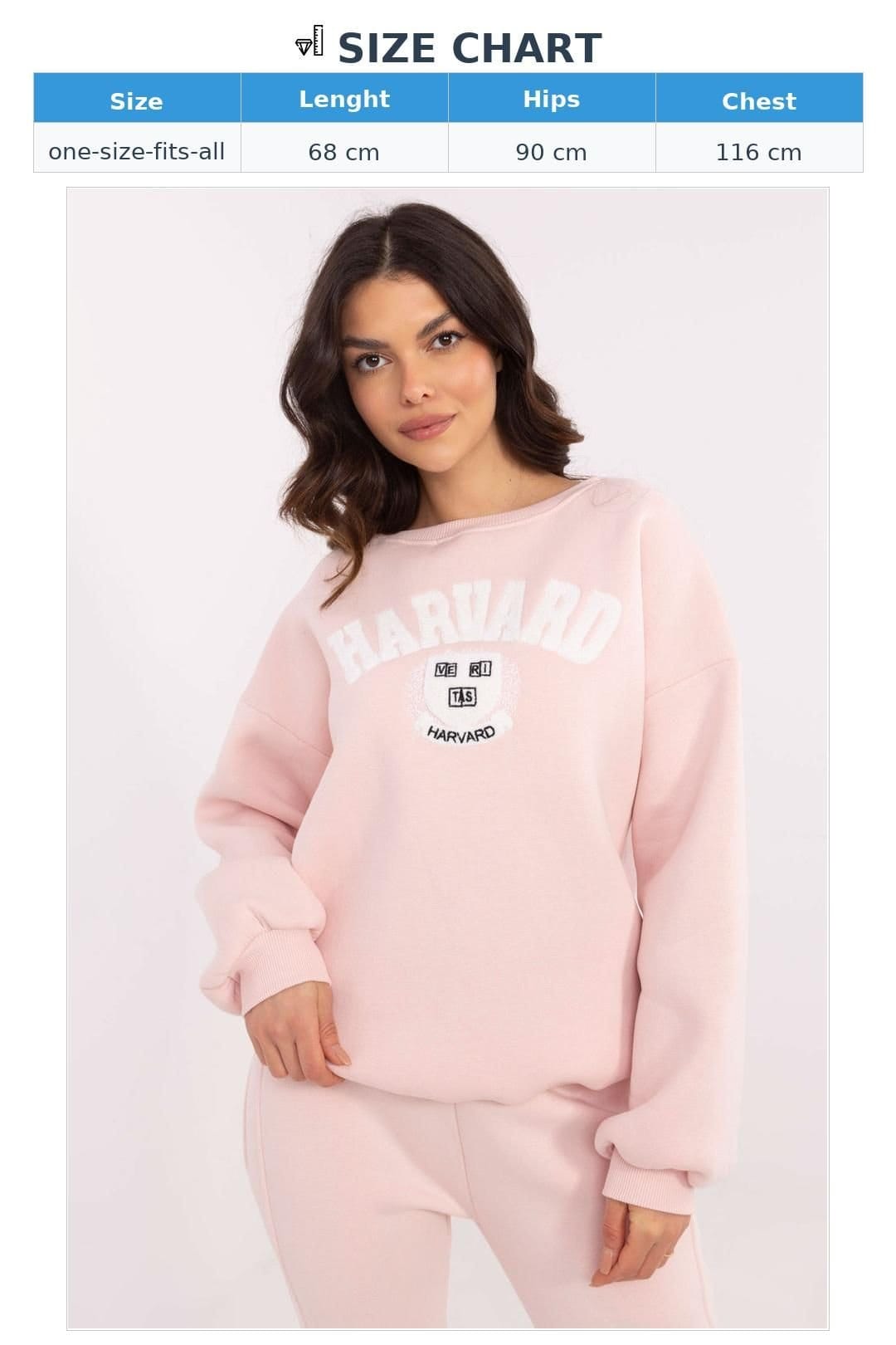 Love Lace Love Lace Women's Insulated Cotton Polyester Casual Sweatshirt Style 206381 in Pink - 4