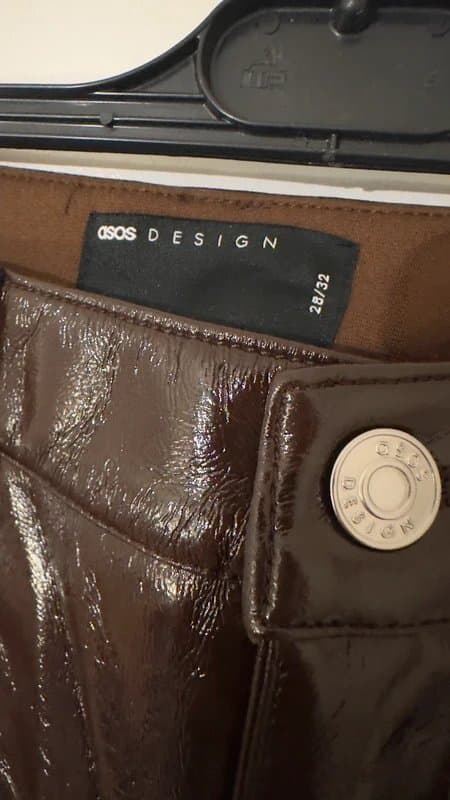 ASOS ASOS Leather look/vinyl trousers