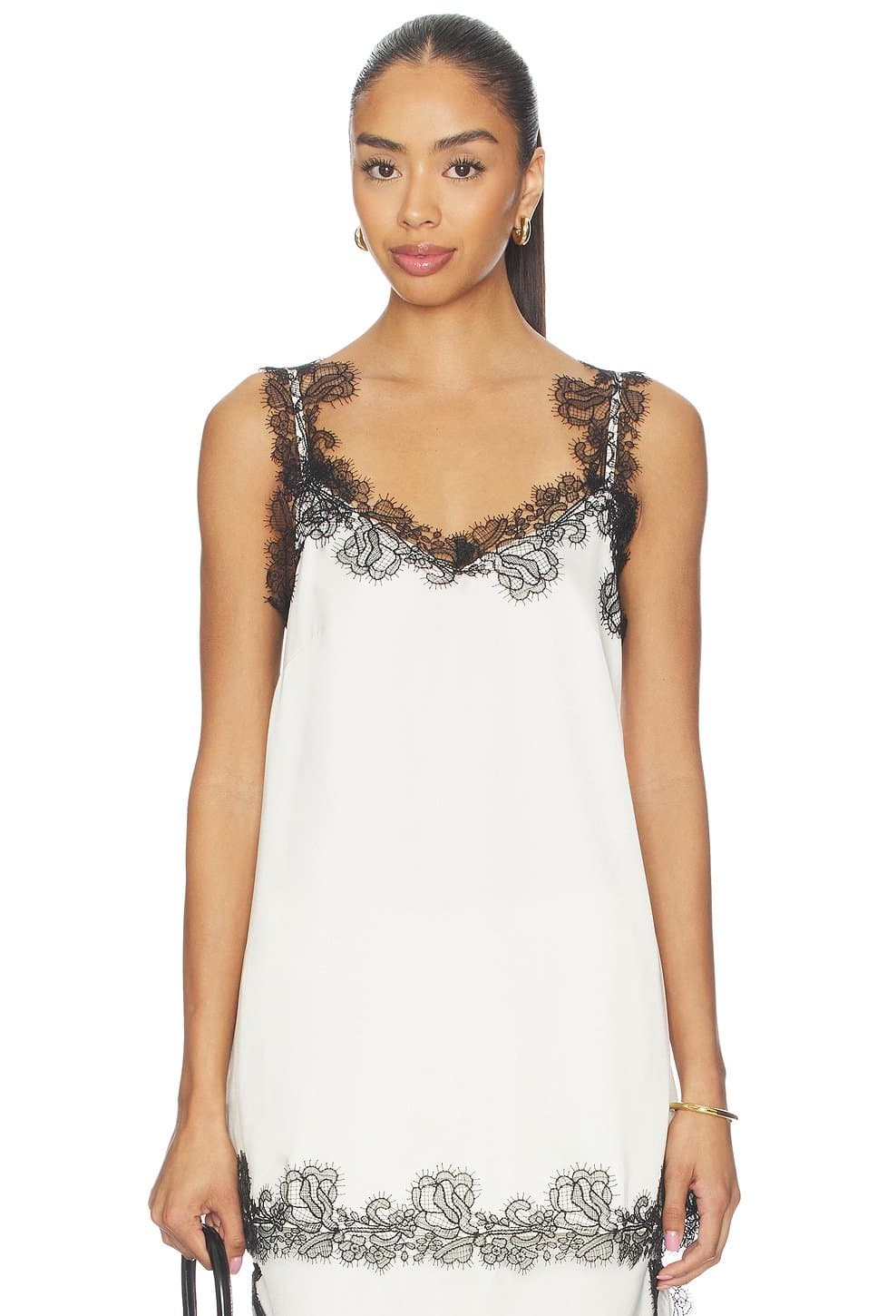 revolve Revolve Champagne With Noir Lace Juliette Camisole
