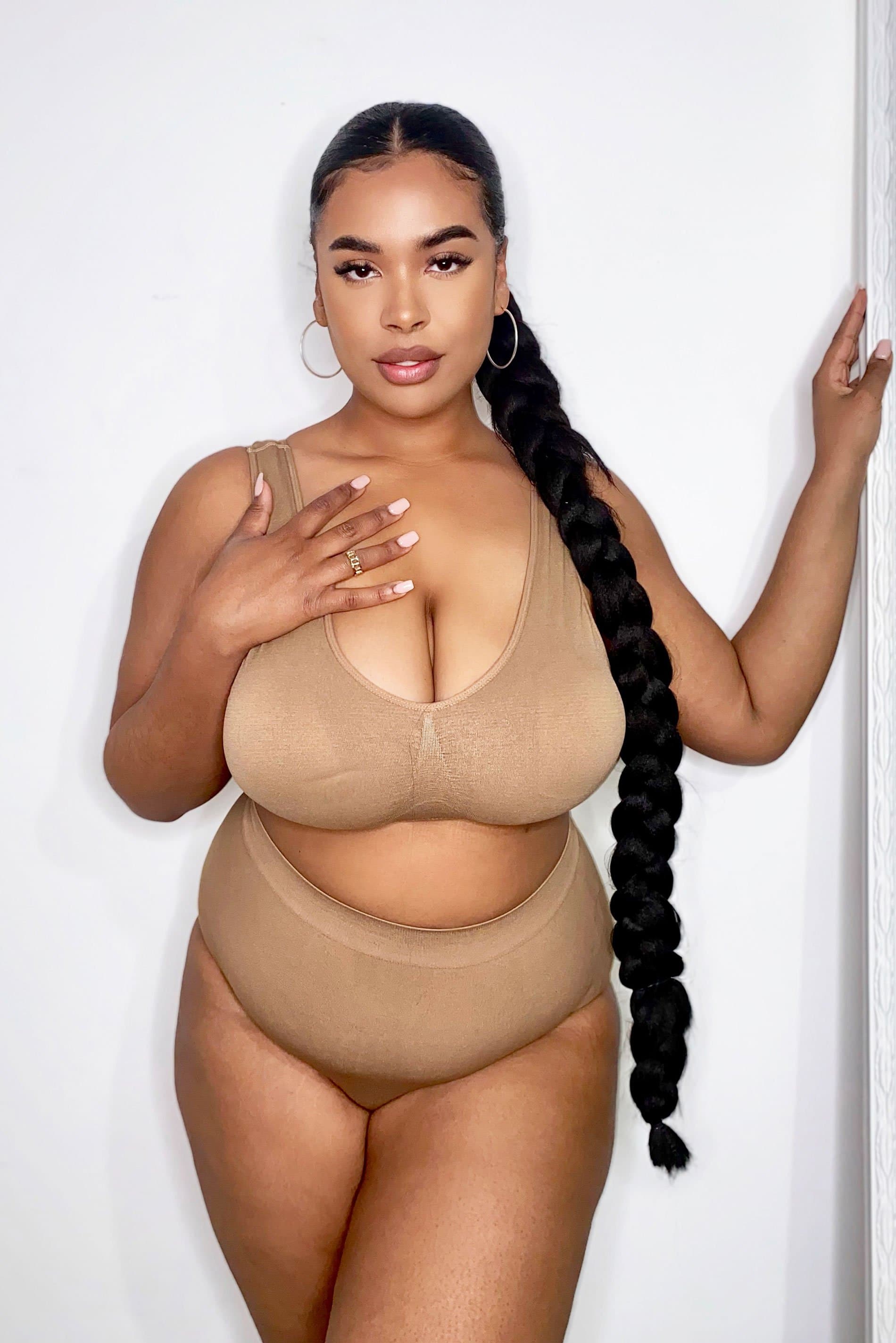 Yours Light Brown Seamless Light Control High Waisted Full Briefs