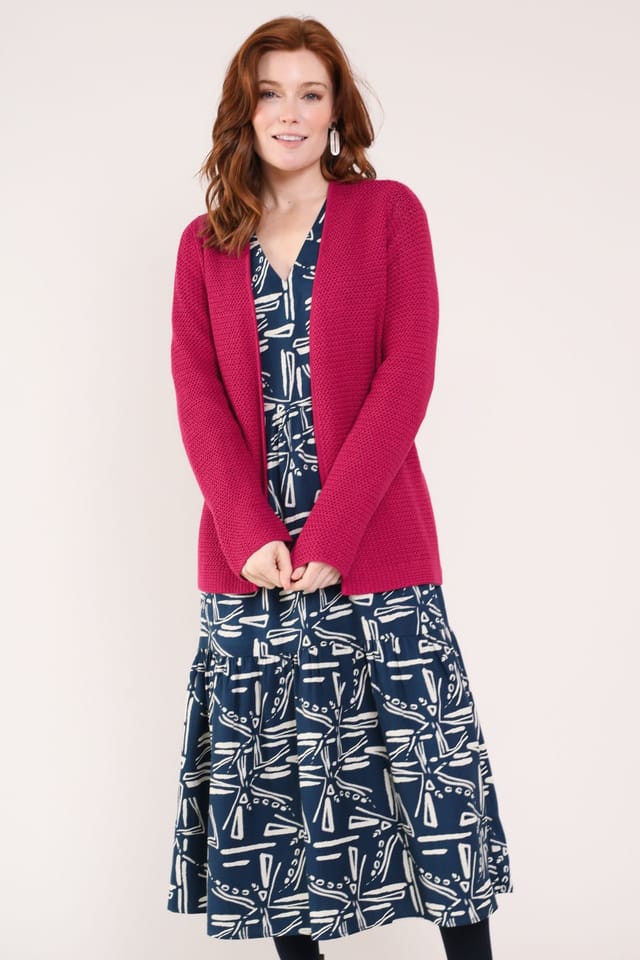 Nomads Clothing Nomads Clothing Women's Viscose Tiered Dress in Dark Navy - 3