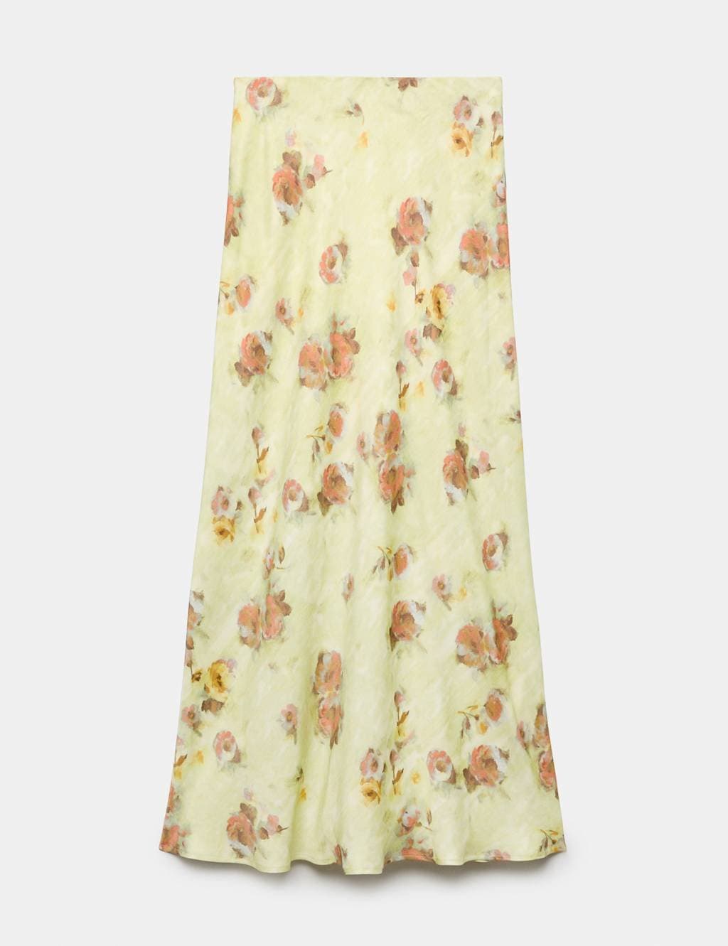 Marks & Spencer M&S Floral Maxi A-Line Skirt Green Mix