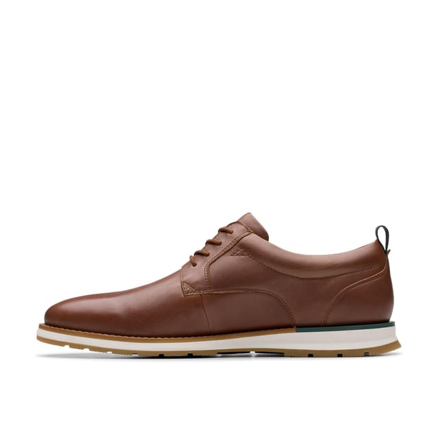 Clarks Clarks Men's Lapford Lace Tan Leather Lace Up - 2