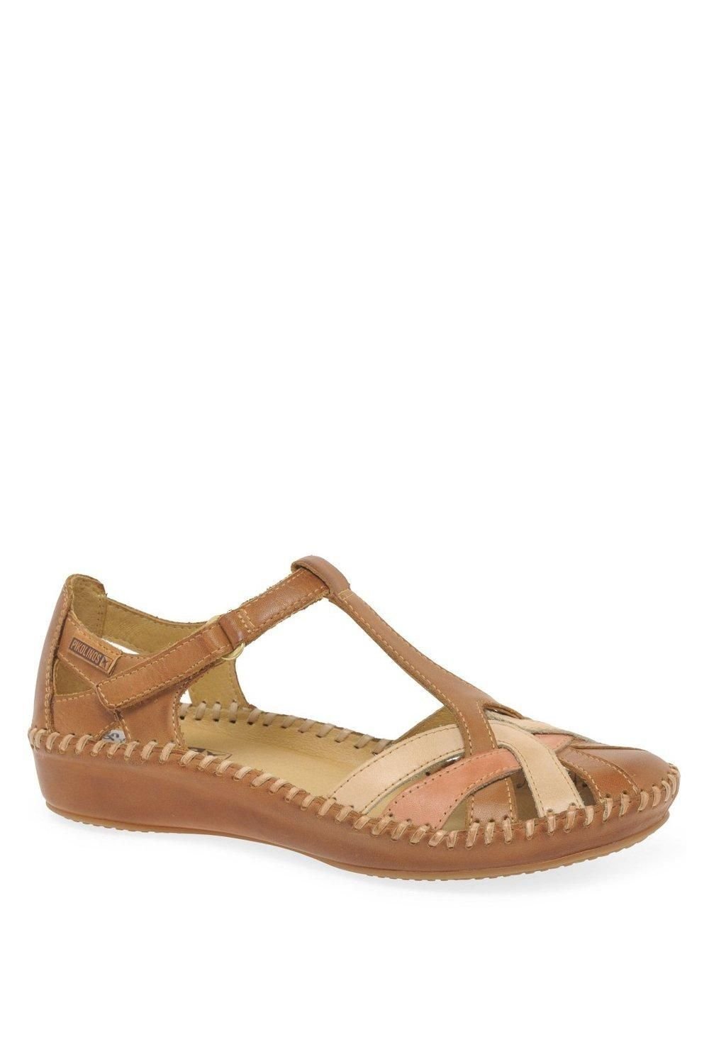 Pikolinos Pikolinos Women's 'Vallarta' Woven Leather Sandals in Brown - 3