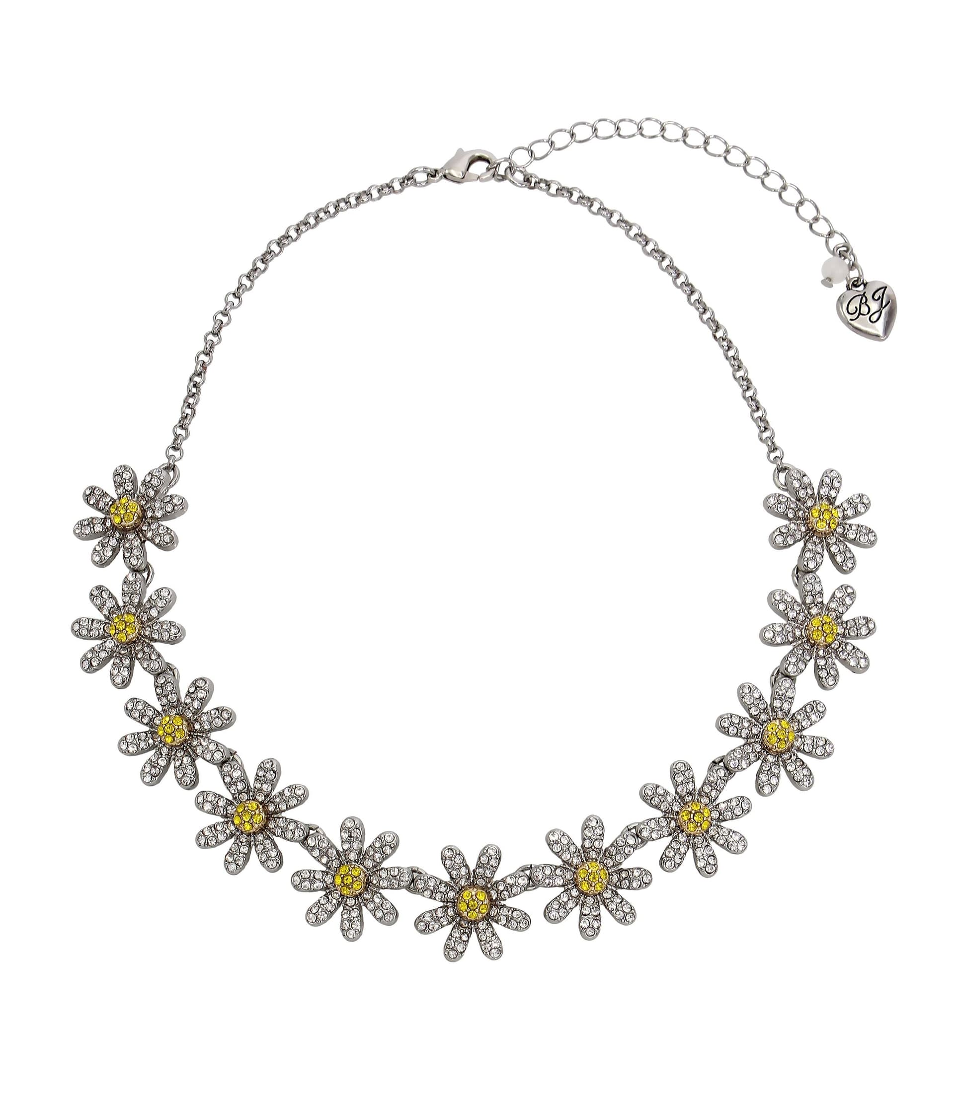 Betsey Johnson Betsey Johnson Women's Daisy Bib Necklace in Yellow